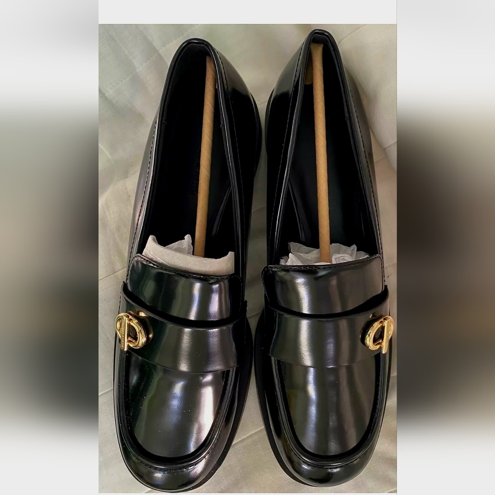 NWB Charles & Keith Blsck Chnky Loafers sz 41